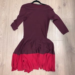 Alexander McQueen color block dress